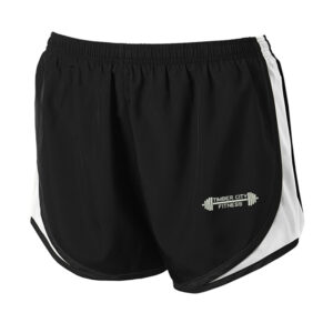 Timber City Fitness Sport Tek Ladies Cadence Short-Black/White