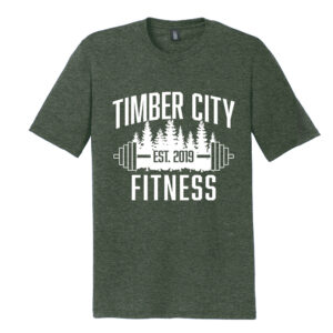 Timber City Fitness Unisex Premium Short Sleeve Tee-Heather Forest