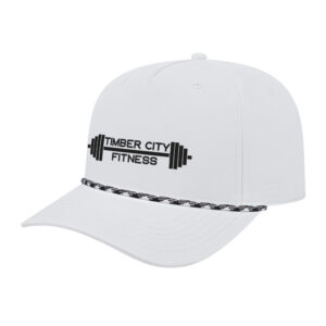 Timber City Fitness Athletic Rope Cap-White/White/Black