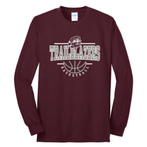 Torrington BB Unisex Cotton Long Sleeve Tee-Maroon