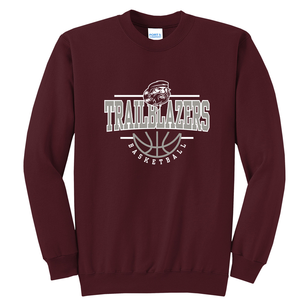 Torrington BB Unisex Fleece Crewneck Sweatshirt-maroon