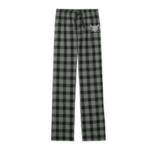Trojan Baseball Club District Flannel Plaid Pant Men-Grey/Black Buffalo Check