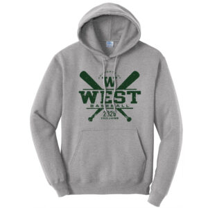 Trojan Baseball Club Unisex Fleece Hooded Sweatshirt-Athletic Heather