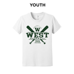 Trojan Baseball Club Youth Premium Short Sleeve Tee-White