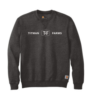 Titman Farms Carhartt Men Midweight Crewneck Sweatshirt-Carbon Heather