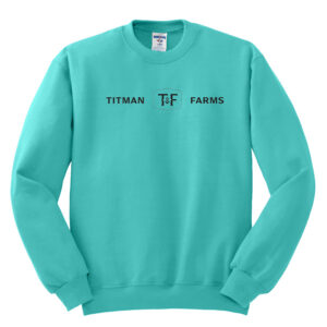 Titman Farms Jerzees NuBlend Crewneck Sweatshirt Unisex-Scuba Blue
