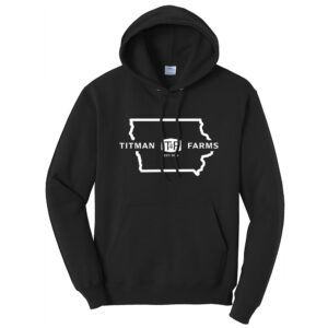 Titman Farms Unisex Fleece Crewneck Sweatshirt-Black