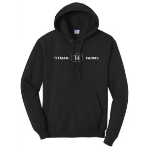 Titman Farms Unisex Fleece Crewneck Sweatshirt-Black