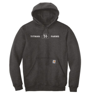 Titman Farms Carhartt men Midweight Hooded Sweatshirt-Carbon Heather