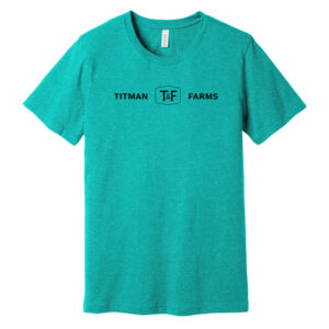 Titman Farms Bella Canvas Unisex Heather CVC Short Sleeve Tee-Heather Sea Green