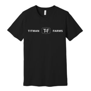 Titman Farms Bella Canvas Unisex Heather CVC Short Sleeve Tee-Black