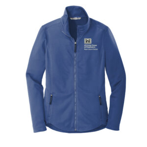 US Army Corps of Engineers Port Authority Ladies Collective Smooth Fleece Jacket-Night Sku Blue