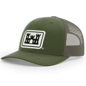 US Army Corps of Engineers Richardson TACTICAL snap back trucker cap-Army