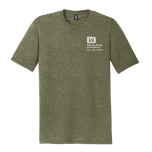 US Army Corps of Engineers Unisex Premium Short Sleeve Tee-Military Green Frost