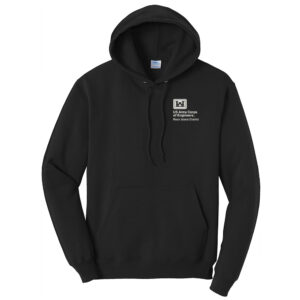 US Army Corps of Engineers Unisex Fleece Hooded Sweatshirt-Black