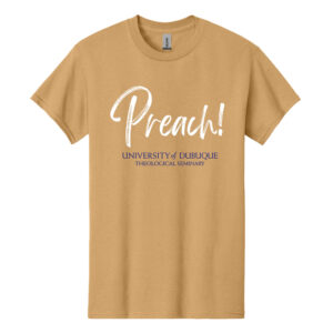 UD Theological Unisex Cotton Short Sleeve Tee-Old Gold