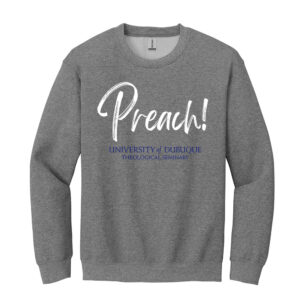UD Theological Unisex Fleece Crewneck Sweatshirt-Graphite Heather