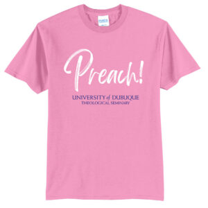UD Theological Unisex Short Sleeve Tee-Candy Pink
