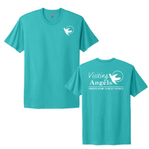 Visiting Angels Next Level Unisex Cotton Short Sleeve Tee-Teal