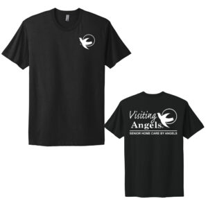Visiting Angels Next Level Unisex Cotton Short Sleeve Tee-Black