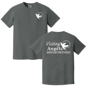 Visiting Angels Unisex Comfort Colors Pigment Dyed Short Sleeve Shirt-Pepper