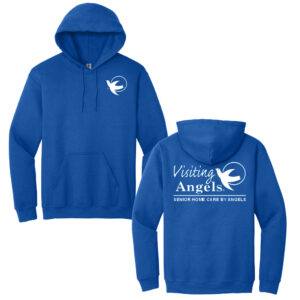 Visiting Angels Unisex Fleece Hooded Sweatshirt-Royal
