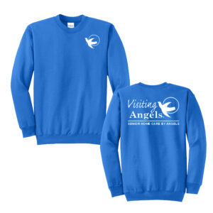 Visiting Angels Unisex Basic Crewneck Sweatshirt-Royal