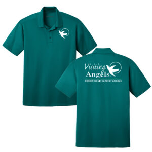 Visiting Angels Port Authority Silk Touch Performance Polo Men-Teal