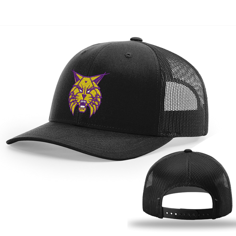 Webster City Lynx Richardson Pro Crown Mesh Back Adjustable back cap Solid-Black