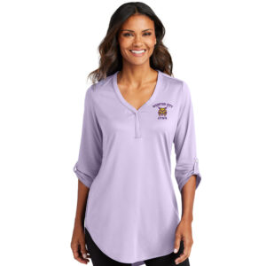 Webster City Lynx Port Authority Ladies City Stretch 3/4-Sleeve Tunic-Bright Lavender