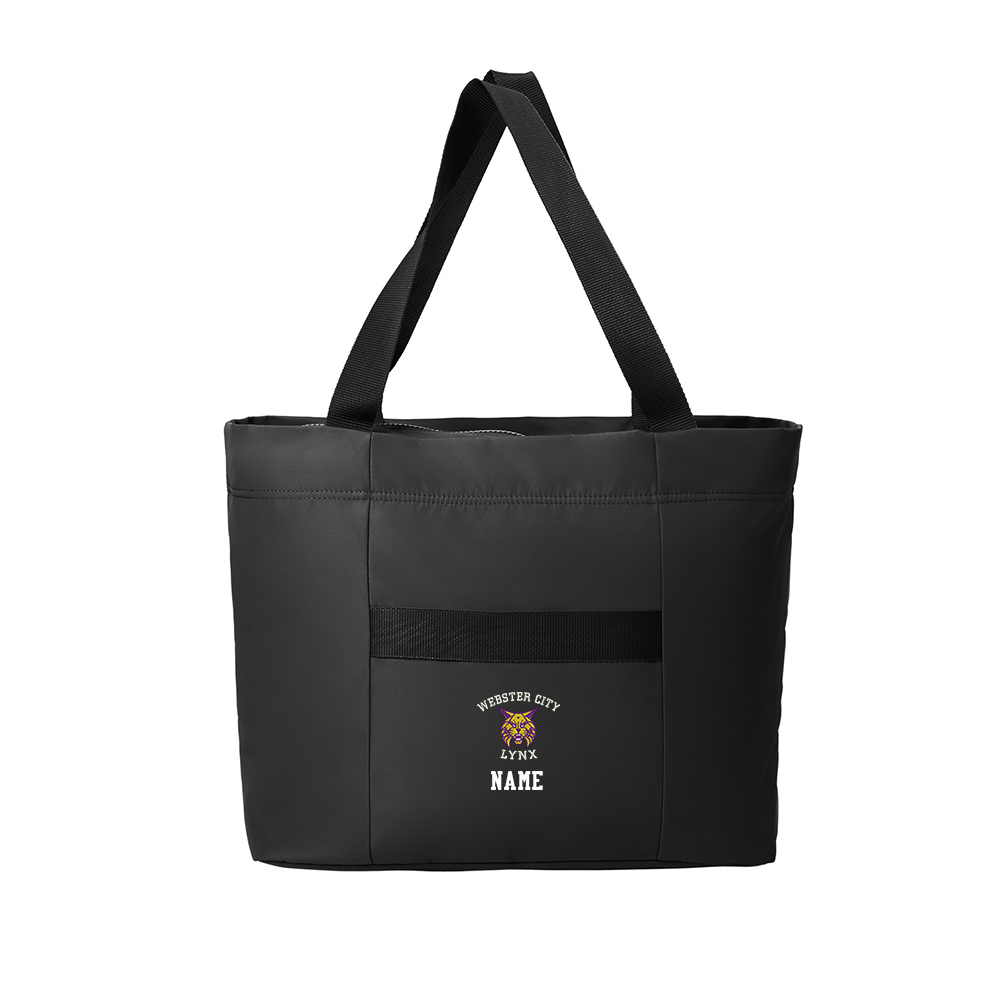 Webster City Lynx Port Authority Matte Carryall Tote-Black