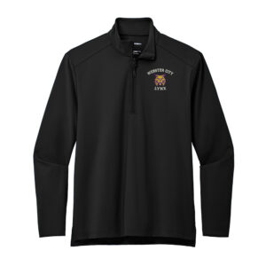 Webster City Lynx Port Authority Men C-FREE Double Knit 1/4-Zip-Black