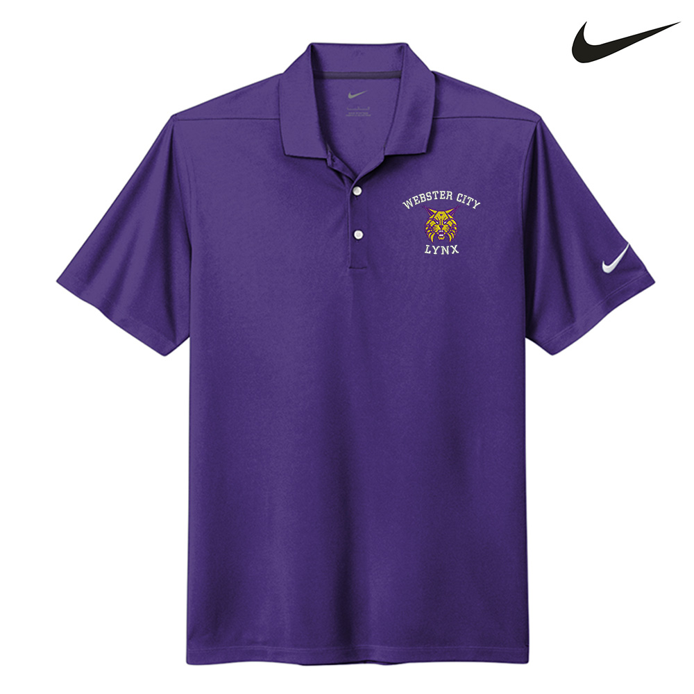 Webster City Lynx Nike Dri-FIT Micro Pique 2.0 Polo Men-Court Purple