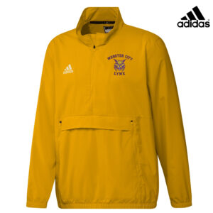 Webster City Lynx Adidas Men Stadium 1/4 zip woven pullover – GOLD