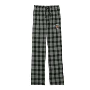 Webster City Lynx Men Flannel Plaid Pant-Grey Black Buffalo Check