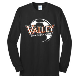 Valley Girls Soccer Unisex Cotton Long Sleeve Tee-Black