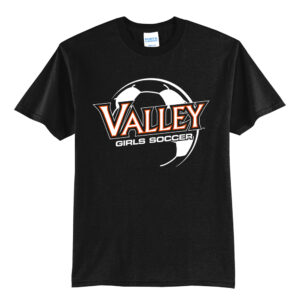 Valley Girls Soccer Unisex Short Sleeve Tee-Black