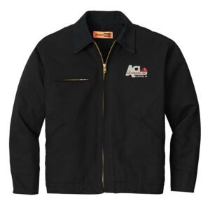 Air Control CornerStone Men Duck Cloth Work Jacket-Black