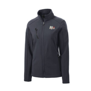 Air Control Port Authority Ladies Welded Soft Shell Jacket-Battleship Grey