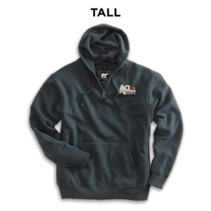 Air Control White Bear Premium Heavyweight Pocket Hooded Sweatshirt with Zipper-Charcoal (XLT, 3XLT)