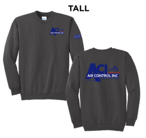 Air Control Tall Fleece Crewneck Sweatshirt-Charcoal