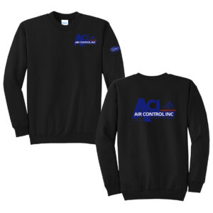 Air Control Unisex Fleece Crewneck Sweatshirt-Black