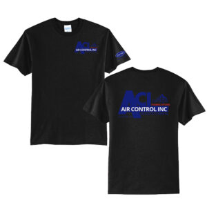 Air Control Unisex Short Sleeve Tee-Black