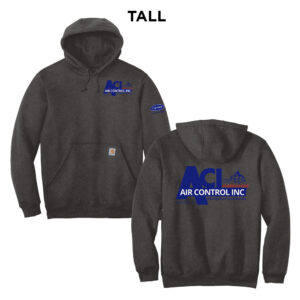 Air Control Carhartt Men Midweight Hooded Sweatshirt- TALL-Carbon Heather