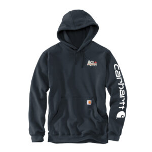 Air Control Carhartt Men Midweight Hooded Logo Sweatshirt-New Navy