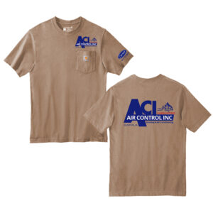 Air Control Carhartt Men Workwear Pocket Short Sleeve cotton T-Shirt-Desert