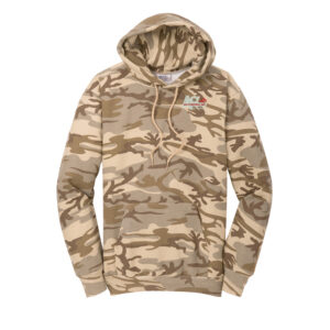 Air Control Unisex Core Fleece Camo Pullover Hooded Sweatshirt-Desert Camo