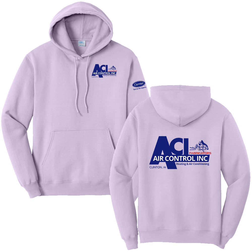 Air Control Unisex Fleece Hooded Sweatshirt-Lavender
