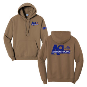 Air Control Unisex Fleece Hooded Sweatshirt-Woodland Brown