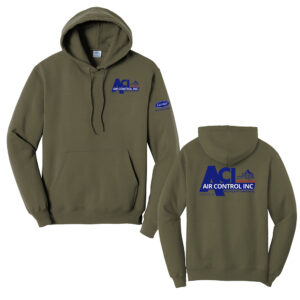 Air Control Unisex Fleece Hooded Sweatshirt-Olive Drab Green